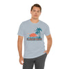 Flagler Beach, Florida T-Shirt - Retro Palm Tree & Beach Unisex Flagler Beach Shirt