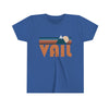 Vail Youth T-Shirt - Retro Mountain Colorado Kid's TShirt