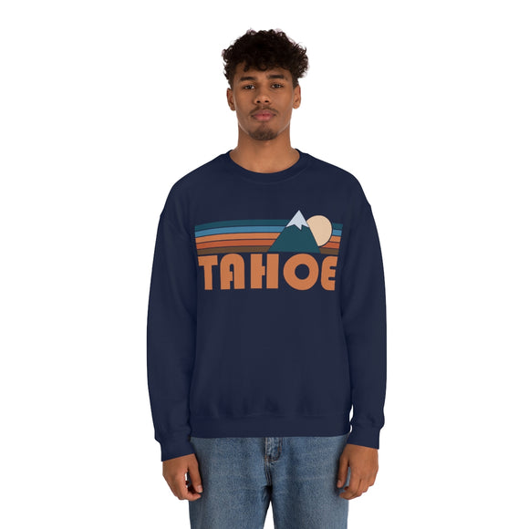 Tahoe, California Sweatshirt - Retro Mountain Unisex