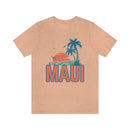 Maui, Hawaii T-Shirt - Retro Palm Tree & Beach Unisex Maui Shirt-17