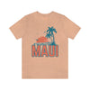 Maui, Hawaii T-Shirt - Retro Palm Tree & Beach Unisex Maui Shirt
