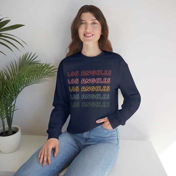 Los Angeles, California Sweatshirt - Retro Five Color Unisex