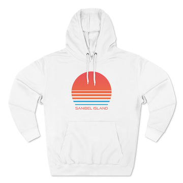 Premium Sanibel Island, Florida Hoodie - Retro 80s Unisex Sweatshirt - 0