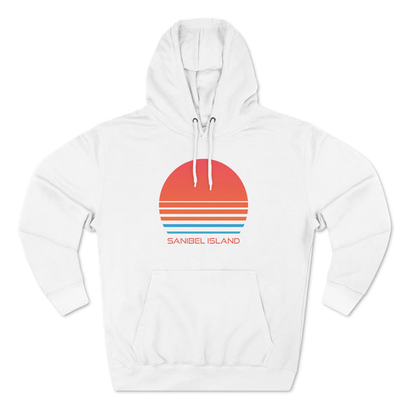 Premium Sanibel Island, Florida Hoodie - Retro 80s Unisex Sweatshirt