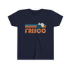 Frisco Youth T-Shirt - Retro Mountain Colorado Kid's TShirt