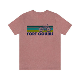 Fort Collins T-Shirt - Retro Mountain Bike Adult Unisex Fort Collins, Colorado T Shirt