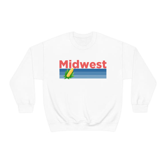 Midwest Sweatshirt - Retro Corn & Farming Unisex Crewneck Sweatshirt