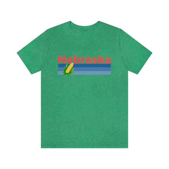 Nebraska T-Shirt - Retro Corn Unisex Nebraska Shirt