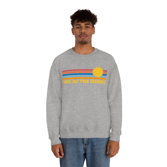 Lake of the Ozarks, Missouri Sweatshirt - Retro Sunrise Crewneck