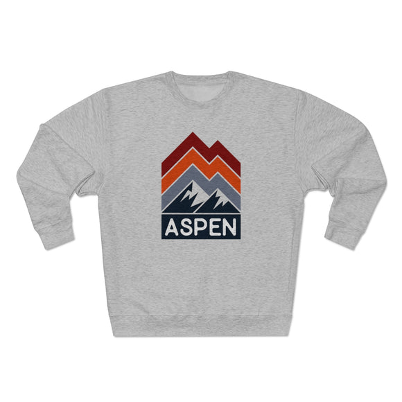 Premium Aspen Sweatshirt - Retro Unisex Premium Crewneck Aspen, Colorado Sweatshirt