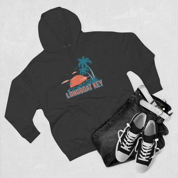 Premium Longboat Key, Florida Hoodie - Palm Tree Unisex Sweatshirt