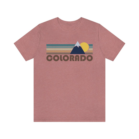 Colorado T-Shirt - Retro Mountain v2 Unisex Colorado Shirt