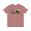 Colorado T-Shirt - Retro Mountain v2 Unisex Colorado Shirt