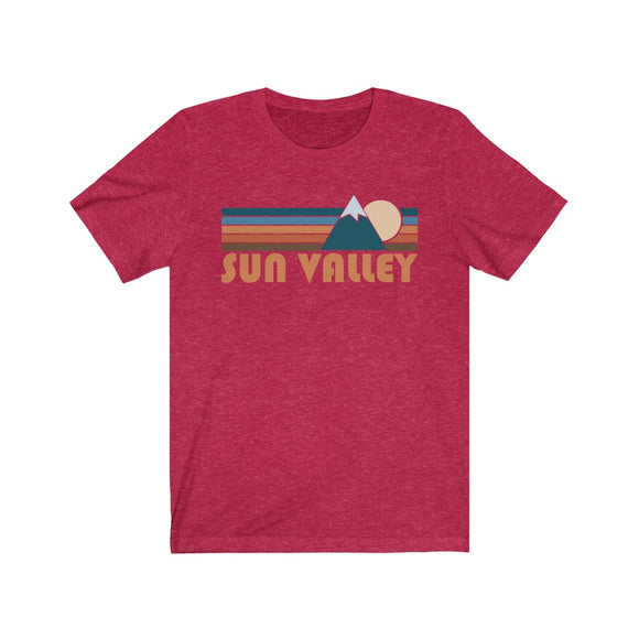 Sun Valley, Idaho T-Shirt - Retro Mountain Adult Unisex Sun Valley T Shirt