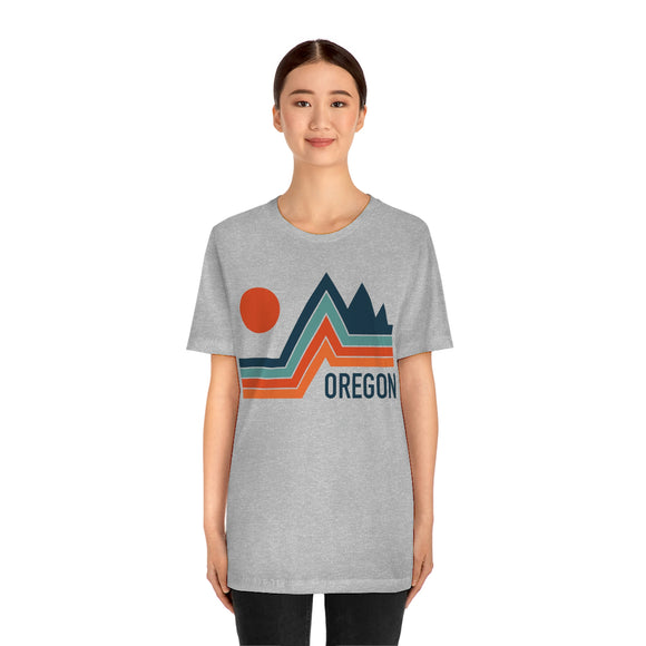 Oregon T-Shirt - Retro Mountain Unisex Oregon Shirt