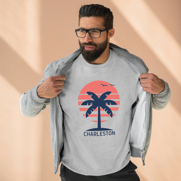 Premium Charleston, South Carolina Crewneck Sweatshirt - Retro Unisex Sweatshirt