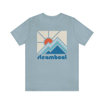 Steamboat Shirt, Colorado Retro T-Shirt, Colorful Colorado tee, Steamboat Mountain Shirt