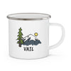 Vail, Colorado Camp Mug - Retro Enamel Camping Vail Mug