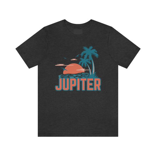 Jupiter, Florida T-Shirt - Retro Palm Tree & Beach Unisex Jupiter Shirt