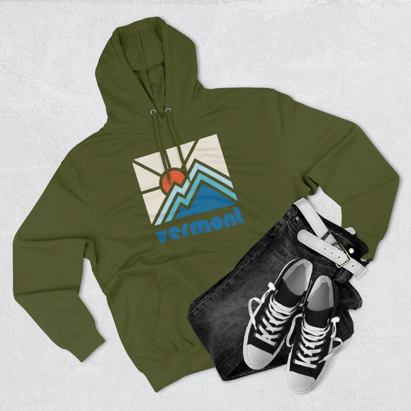 Premium Vermont Hoodie - Min Mountain Unisex Sweatshirt