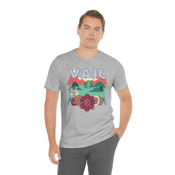 Vail Shirt, Colorado Retro T-Shirt, Hippie Style Colorado tee, Vail Mountain Shirt