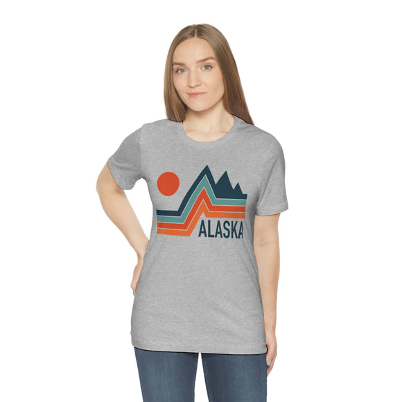 Alaska T-Shirt - Retro Mountain Unisex Alaska Shirt