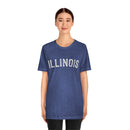 Illinois T-Shirt - Paint Text Unisex Illinois Shirt-14
