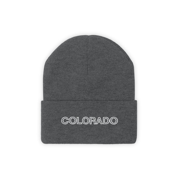 Colorado Beanie - Adult Embroidered Colorado Knit Hat