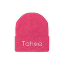 Tahoe, California Knit Beanie - Adult Embroidered Snowflake Tahoe Knit Hat-17
