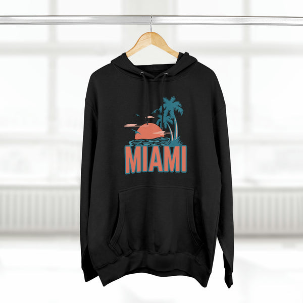 Premium Miami, Florida Hoodie - Palm Tree Unisex Sweatshirt
