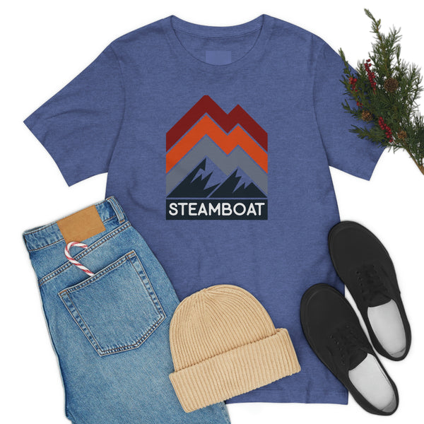 Steamboat, Colorado T-Shirt - Retro Mountain Unisex Steamboat Shirt