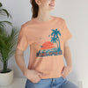 Carmel-by-the-Sea, California T-Shirt - Retro Palm Tree & Beach Unisex Carmel-by-the-Sea Shirt