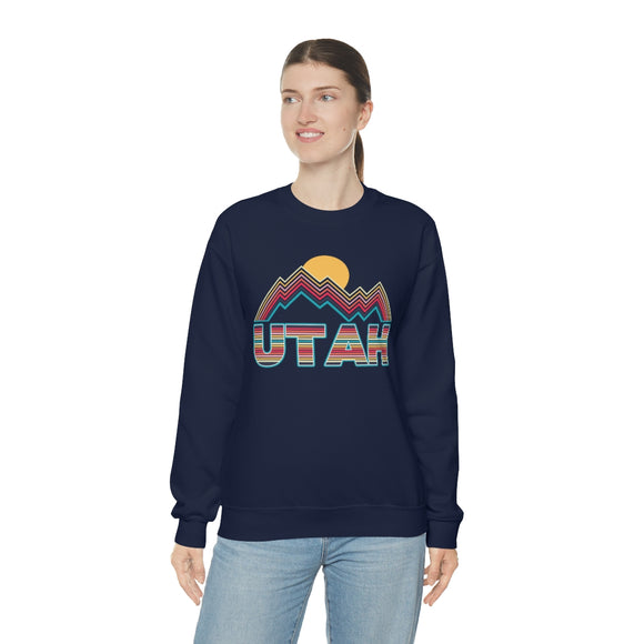 Utah Sweatshirt Mountain - Retro Unisex Mountain