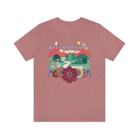 Breckenridge T-Shirt - Retro Mountain / Hippie Style Breckenridge, Colorado Shirt