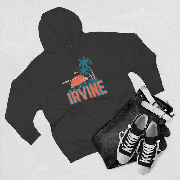 Premium Irvine, California Hoodie - Palm Tree Unisex Sweatshirt