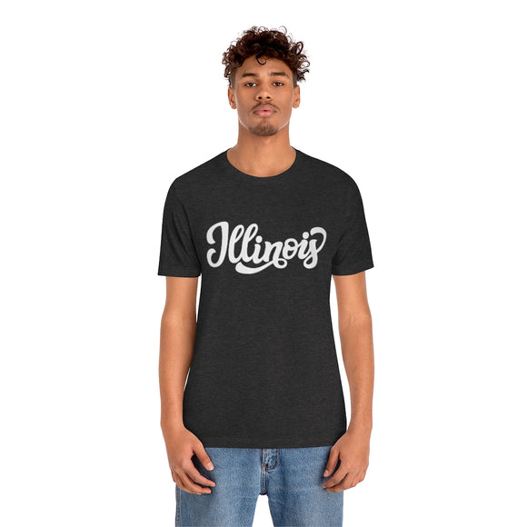 Illinois T-Shirt - Hand Lettered Unisex Illinois Shirt