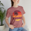 Beach Bum T-Shirt - Retro Palm Tree Unisex Beach Bum Shirt