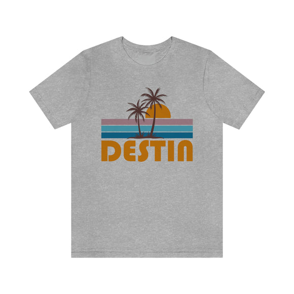 Destin, Florida T-Shirt - Retro Palm Tree Unisex Destin Shirt