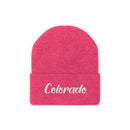 Colorado Beanie - Adult Embroidered Colorado Knit Hat-17
