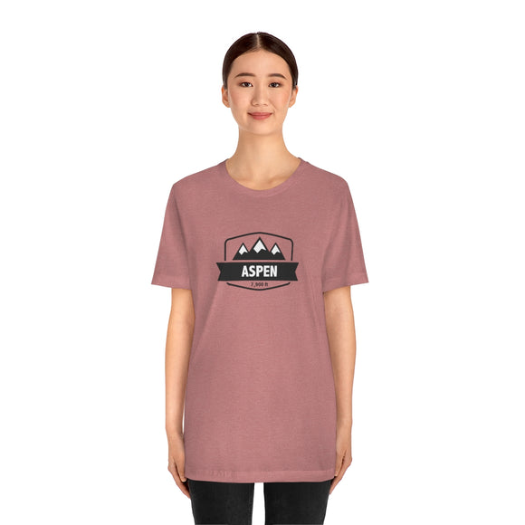 Aspen, Colorado T-Shirt - Altitude Badge Unisex Aspen Shirt