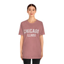Chicago, Illinois Shirt - Paint Text Unisex Chicago T-Shirt-5