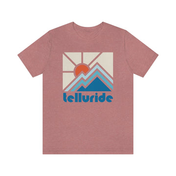 Telluride Shirt, Colorado Retro T-Shirt, Colorful Colorado tee, Telluride Mountain Shirt