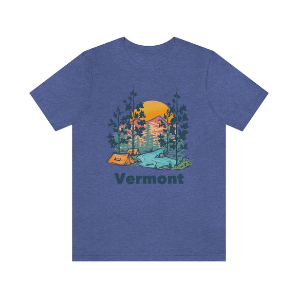 Vermont T-Shirt - Mountain Illustration Unisex Vermont Shirt