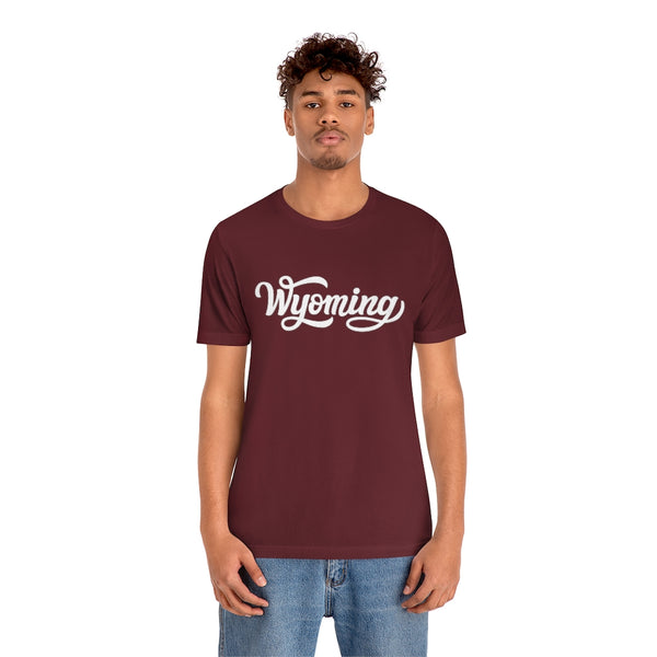 Wyoming T-Shirt - Hand Lettered Unisex Wyoming Shirt