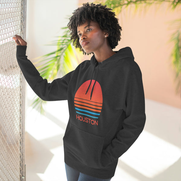 Premium Houston, Texas Hoodie - Retro 80s Unisex Sweatshirt