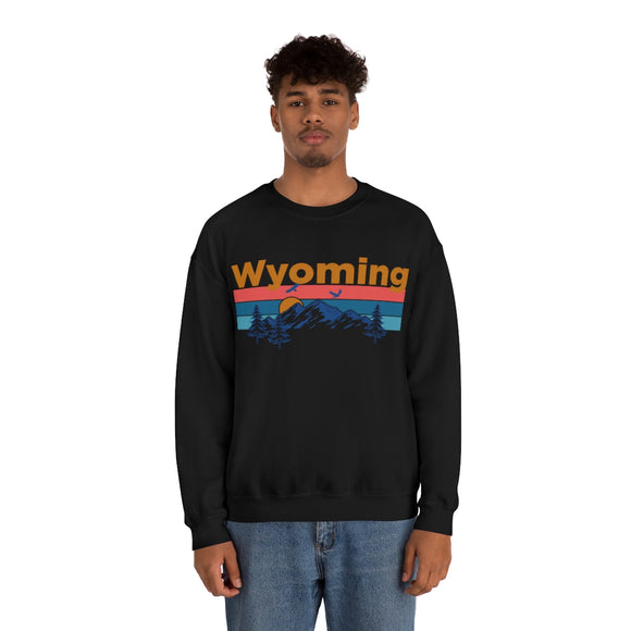 Wyoming Sweatshirt - Mountain & Birds Unisex