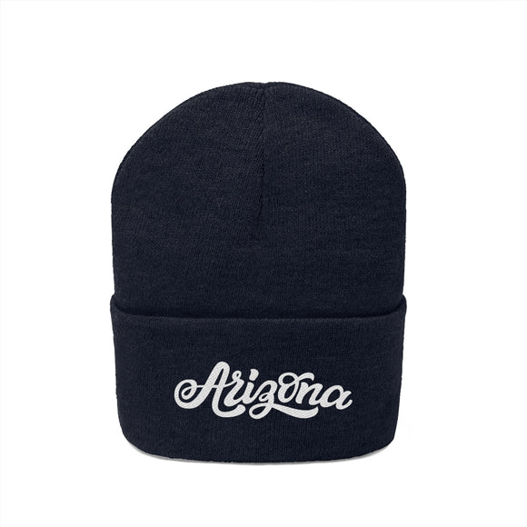 Arizona Beanie - Adult Hand Lettered Embroidered Arizona Knit Hat