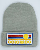 Colorado Infant Beanie - (Newborn - 6 months) Retro Sunrise Colorado Baby Knit Hat-1