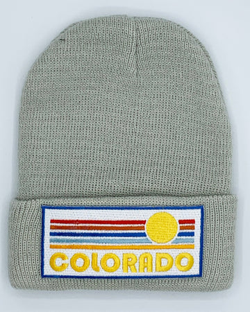 Colorado Infant Beanie - (Newborn - 6 months) Retro Sunrise Colorado Baby Knit Hat