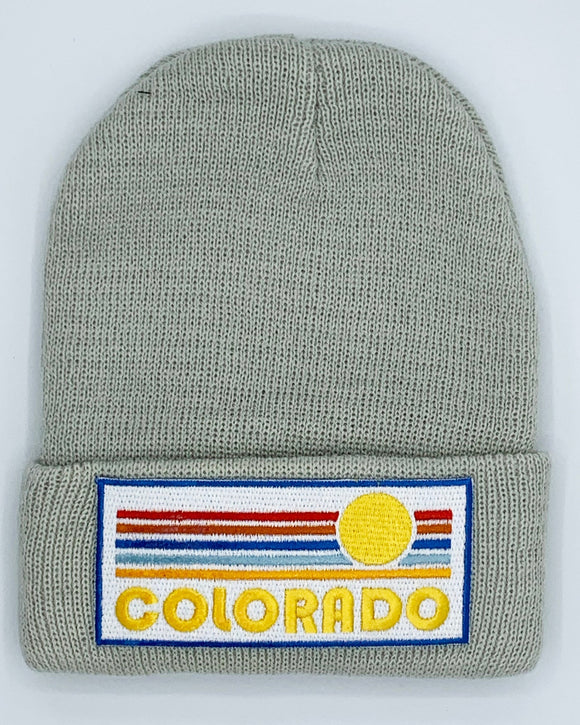 Colorado Infant Beanie - (Newborn - 6 months) Retro Sunrise Colorado Baby Knit Hat